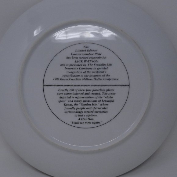 Rare Limited Edition Porcelain Plate Aloha Spirit - Picture 5 of 6